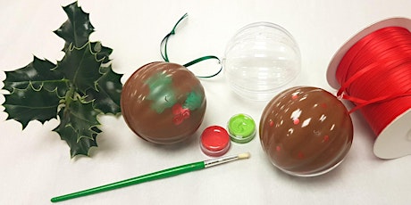 Chocolate Bauble Making Workshop - make 3 Christmas tree decorations primary image