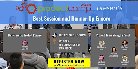 Image principale de ProductCamp Austin Encore Session (PCA22 Encore)