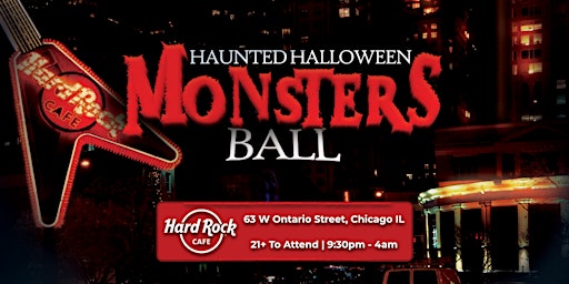 Primaire afbeelding van Haunted Halloween Monsters Ball 2024 at Hard Rock Cafe