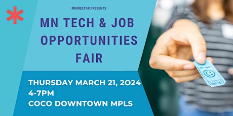 Primaire afbeelding van MN Tech Job & Opportunities Fair