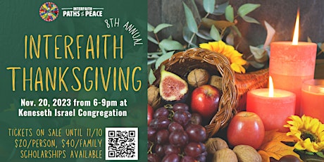 Interfaith Thanksgiving - Interfaith Paths to Peace and Keneseth Israel primary image