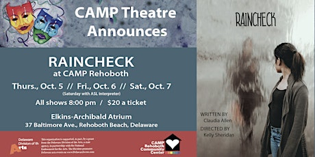 CAMP Rehoboth Theatre Company  - "Raincheck" primary image