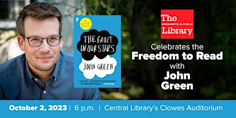 Primaire afbeelding van IndyPL Celebrates the Freedom to Read with John Green