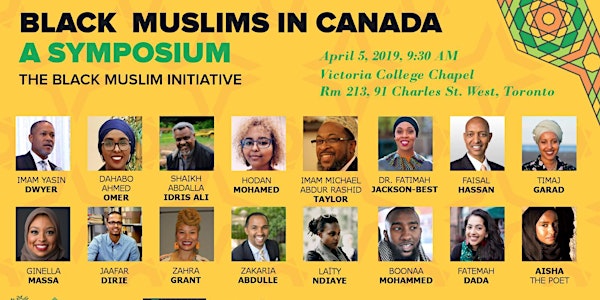 Black Muslims in Canada: A Symposium