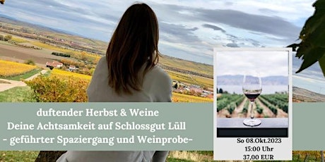 Imagen principal de “duftender Herbst & Weine” Deine achtsame Auszeit auf Schlossgut Lüll