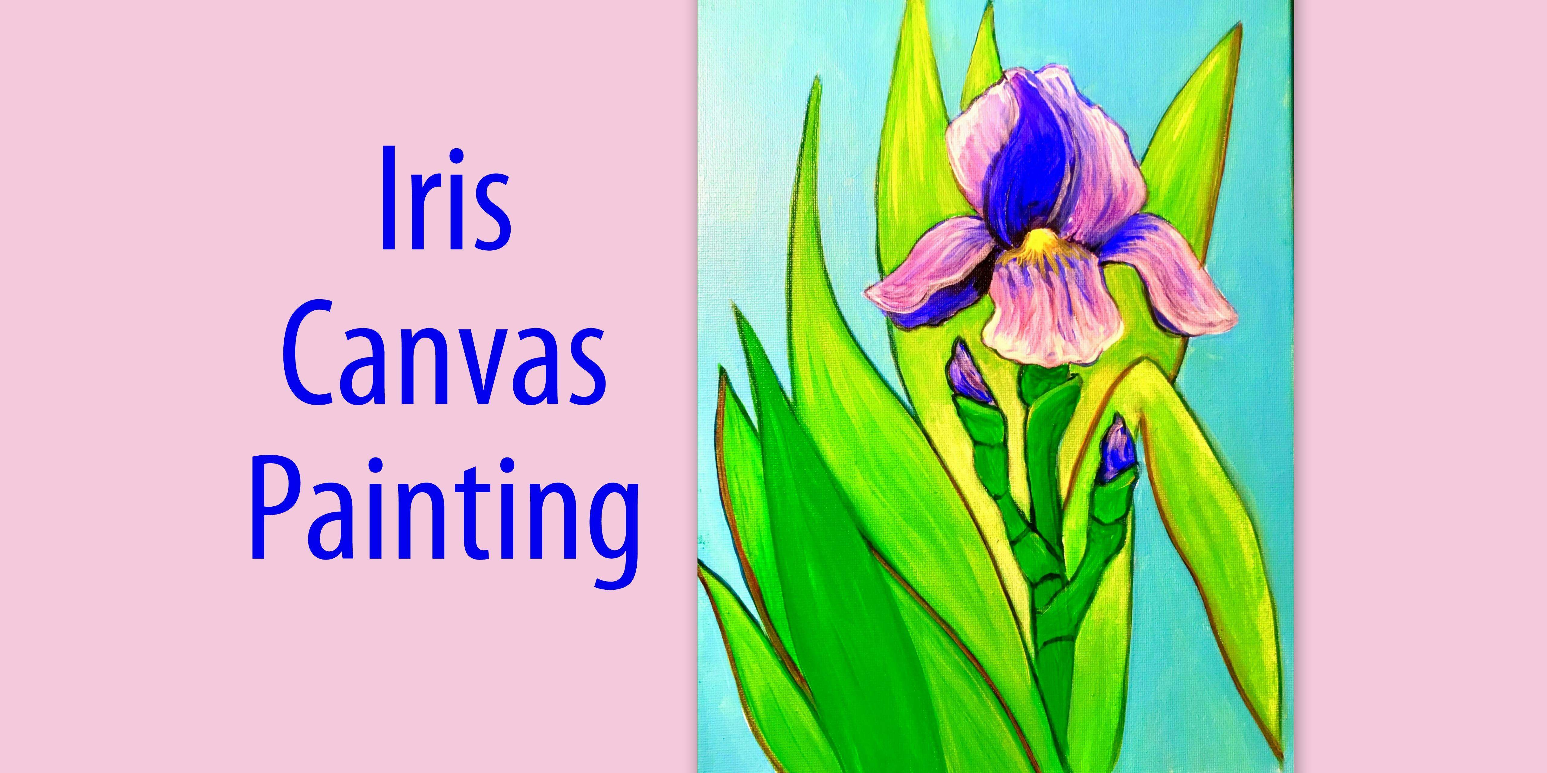 Iris Canvas Painting