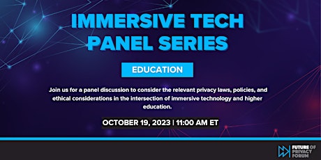 Primaire afbeelding van Immersive Tech Panel Series: Education