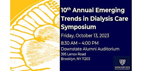 10th Annual Emerging Trends in Dialysis Care Symposium primary image