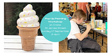 Kid's Pottery Painting Pop Up at Crate primary image