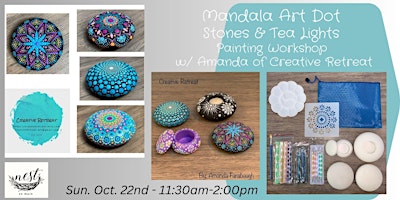 Mandala Art Dot Stones & Tea Lights Painting Workshop