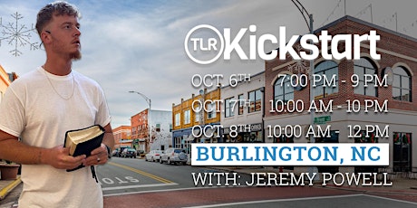 Hauptbild für Kickstart w/Jeremy Powell October 6-8th, in Burlington NC