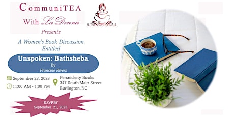 Women's Book Discussion - **Unspoken: Bathsheba**by Francine Rivers primary image
