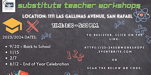 Imagen principal de 2023/2024 Substitute Teacher Workshops