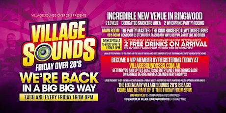 Village Sounds 28s $500 CASH GIVEAWAY Void Nightclub, Ringwood primary image