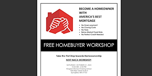 NACA No Down Payment Homebuyer Workshop (Springfield, MA) primary image