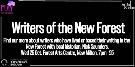 Writers of the New Forest - Talk with local historian, Nick Saunders primary image