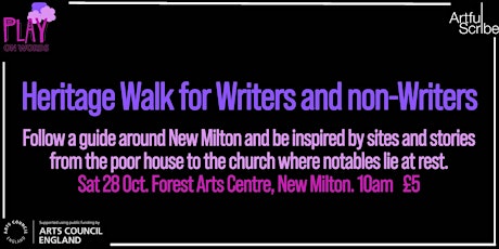 Hauptbild für New Milton Heritage Walk for Writers and Non-Writers