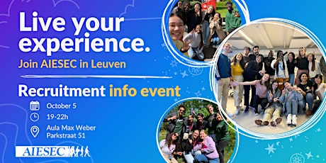 Primaire afbeelding van AIESEC in Leuven - Recruitment event