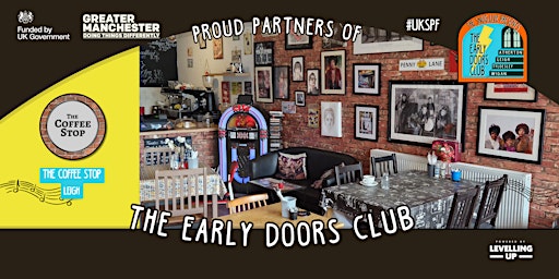 Imagem principal do evento The Early Doors Club 010 - The Coffee Stop w/ Tony Black (Solo Acoustic)