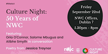 We Act Culture Night: 50 Years of NWC primary image