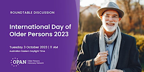 Image principale de International Day of Older Persons  Roundtable 2023