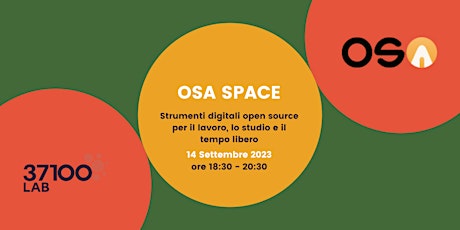 Immagine principale di OSA SPACE: strumenti digitali open source. 