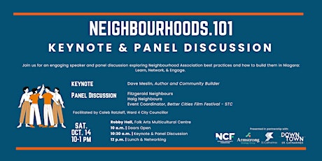 Neighbourhoods 101 - Keynote & Panel Discussion primary image