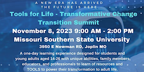 Primaire afbeelding van Joplin Tools for Life Transition Summit 2023