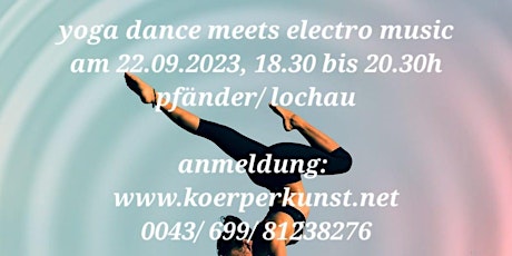 Hauptbild für Workshop yoga dance meets electromusic