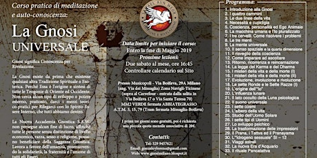 Milano 2019 - Corso di Meditazione: La Gnosi Universale  primary image
