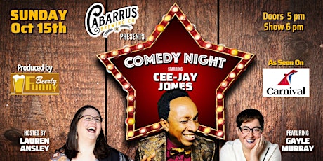 Primaire afbeelding van Comedy Night at Cabarrus Brewing Co. - by Beerly Funny