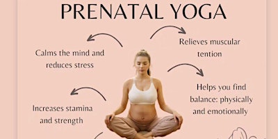 Primaire afbeelding van Pre-Natal Yoga every Monday & Wednesday at 9:30 am at Synergy Yoga Center