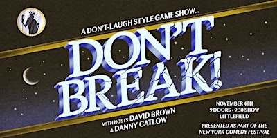 NYCF: Don’t Break! A Don’t-Laugh Style Game Show