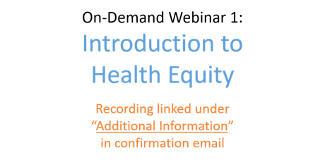 PHESC 1: Introduction to Health Equity primary image