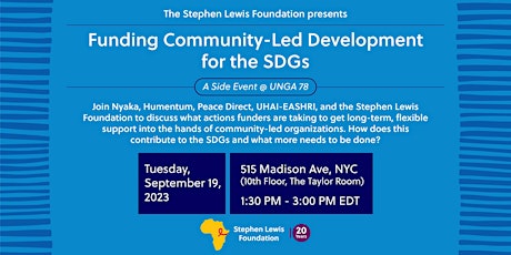 Image principale de Funding Community-Led Development for the SDGs
