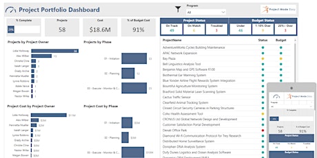 PowerBI PPM Dash Board In A Day | Project Made Easy primary image