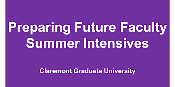 June PFF Summer Teaching Intensive: Module 1