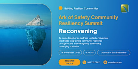 Hauptbild für Ark of Safety Community Resiliency Summit Reconvening Online