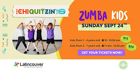 Zumba kids at Chiquitzin Plaza Cafe