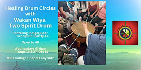 Primaire afbeelding van Drum Circle with Wakan Wiya Two Spirit Drum (Weds Sep 27)