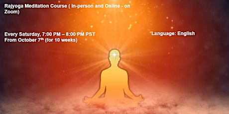 RajYoga Meditation Foundation Course | Online on Zoom or In-person| English primary image