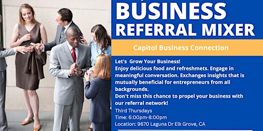 Primaire afbeelding van FREE-Capitol Business Connection Referral Network Mixer