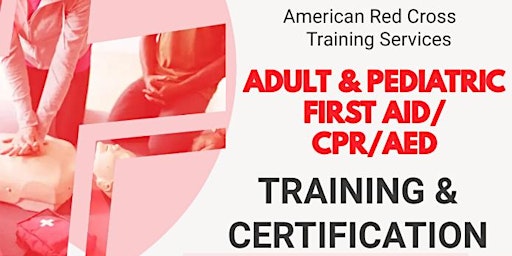 Primaire afbeelding van American Red Cross Adult + Pediatric First Aid/CPR/AED Certificate Course