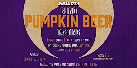 3rd Annual Ninja City Blind Pumpkin Beer Tasting primary image