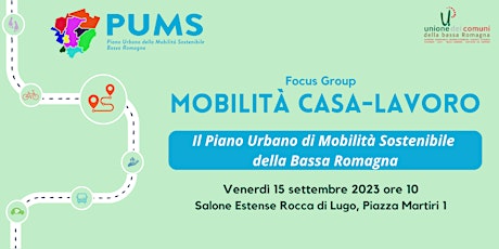 Partecipazione PUMS della Bassa Romagna: mobilità casa-lavoro primary image