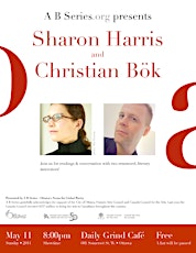 Sharon Harris & Christian Bök - Readings & conversation! primary image