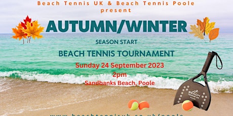Autumn/Winter Season Start Beach Tennis Tournament - Sandbanks, Poole primary image