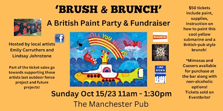 Brushes & Brunch: A British Paint Party! primary image