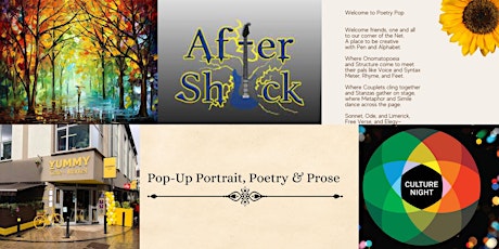 A Yummy Aftershock, Portrait of an Artist, Poetry  & Prose #CultureNight primary image