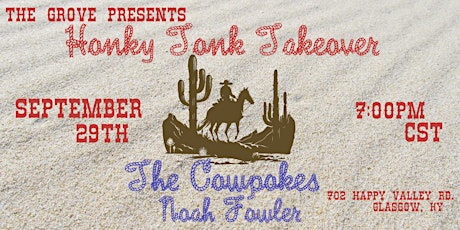 Honky Tonk Takeover featuring The Cowpokes & Noah Fowler primary image